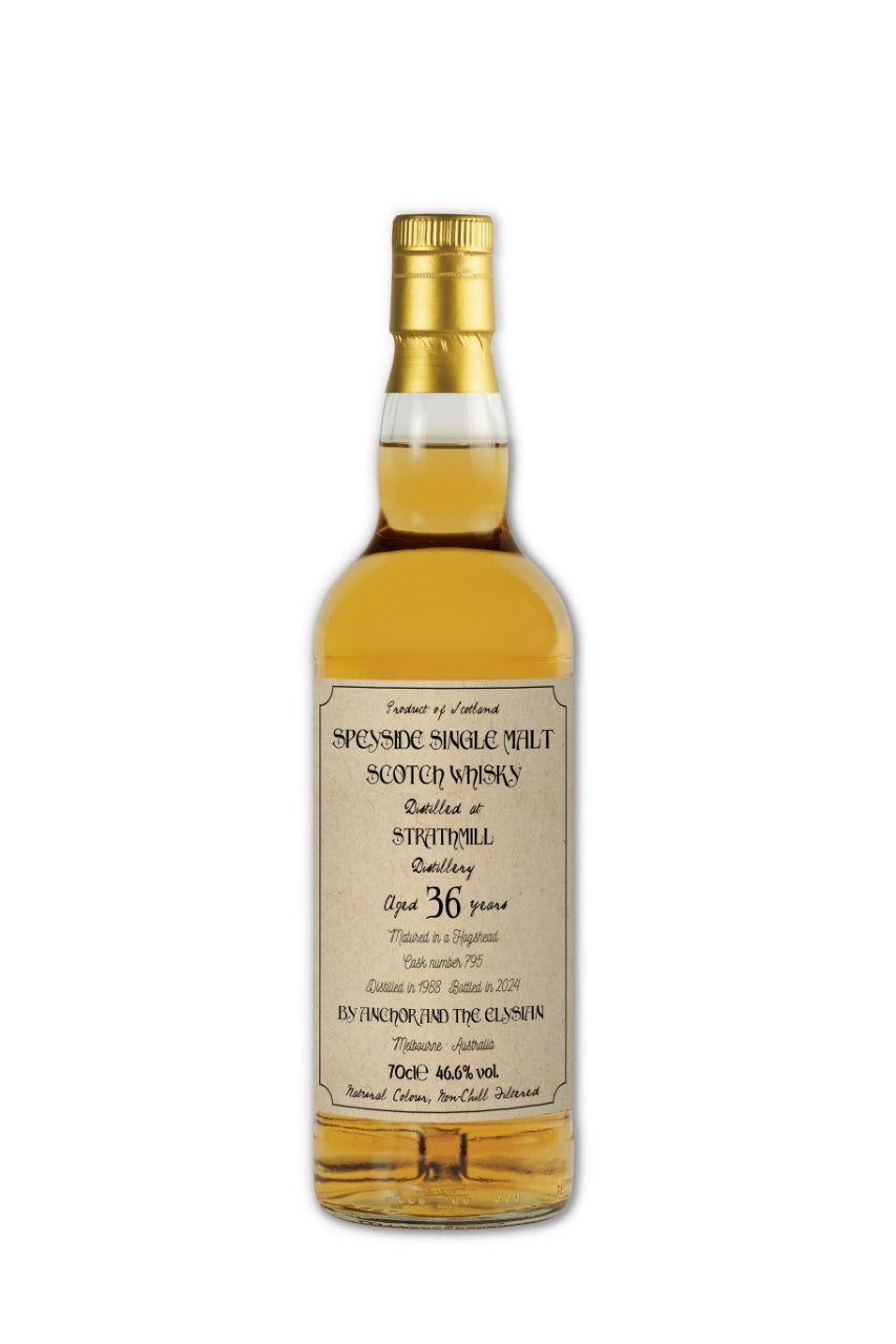 Strathmill 1988 36yo, 46.6% 700ml The Elysian Whisky Bar 8th Anniversary Special Botteling