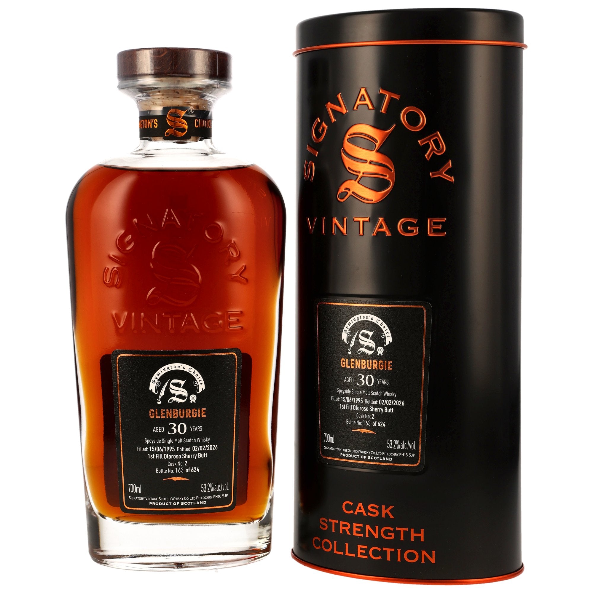 (Pre-Order) Signatory Vintage 1995 Glenburgie 30 Year Old Single Cask Single Malt Scotch Whisky