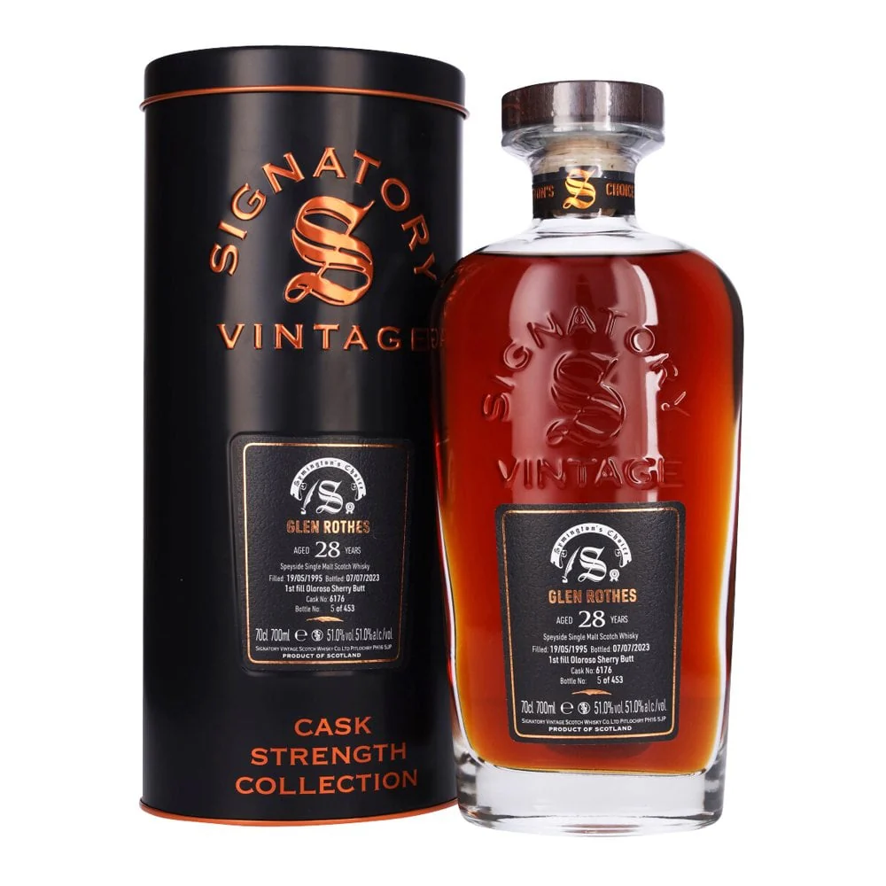 Glenrothes 1995 28yo Signatory Vintage – Single Cask #6176