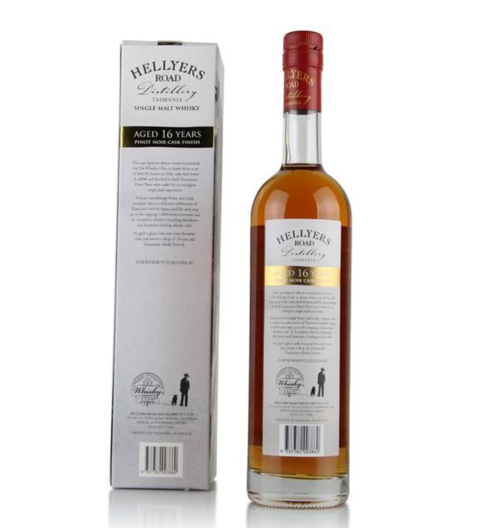 Hellyer Road 16 Year Old Pinot Noir Cask Finish Hi Liquor