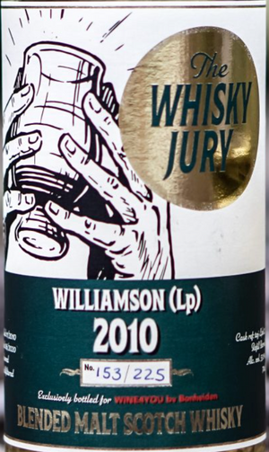 {SAMPLE} The Whisky Jury 2010 Williamson 9 Year Old Single Cask Single Malt Scotch Whisky (15mL)