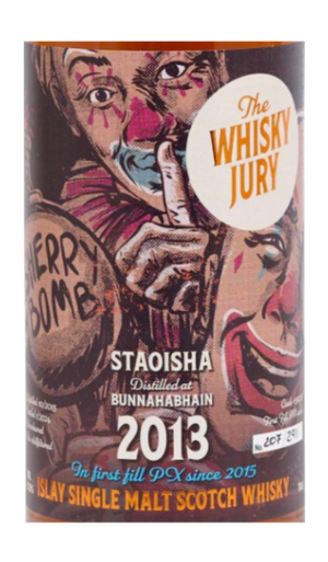 {SAMPLE} The Whisky Jury 2013 Bunnahabhain Staoisha 10 Year Old Single Cask Single Malt Scotch Whisky (15mL)