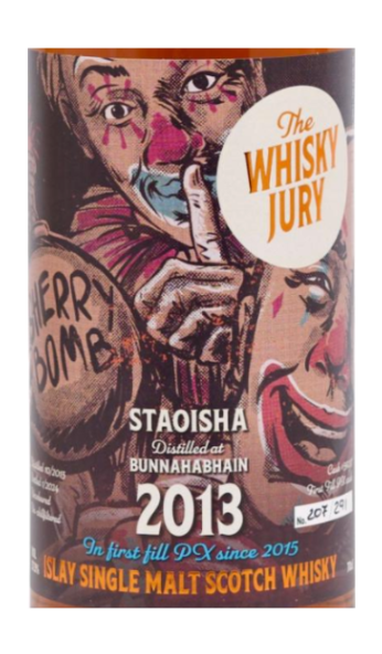 {SAMPLE} The Whisky Jury 2013 Bunnahabhain Staoisha 10 Year Old Single Cask Single Malt Scotch Whisky (15mL)