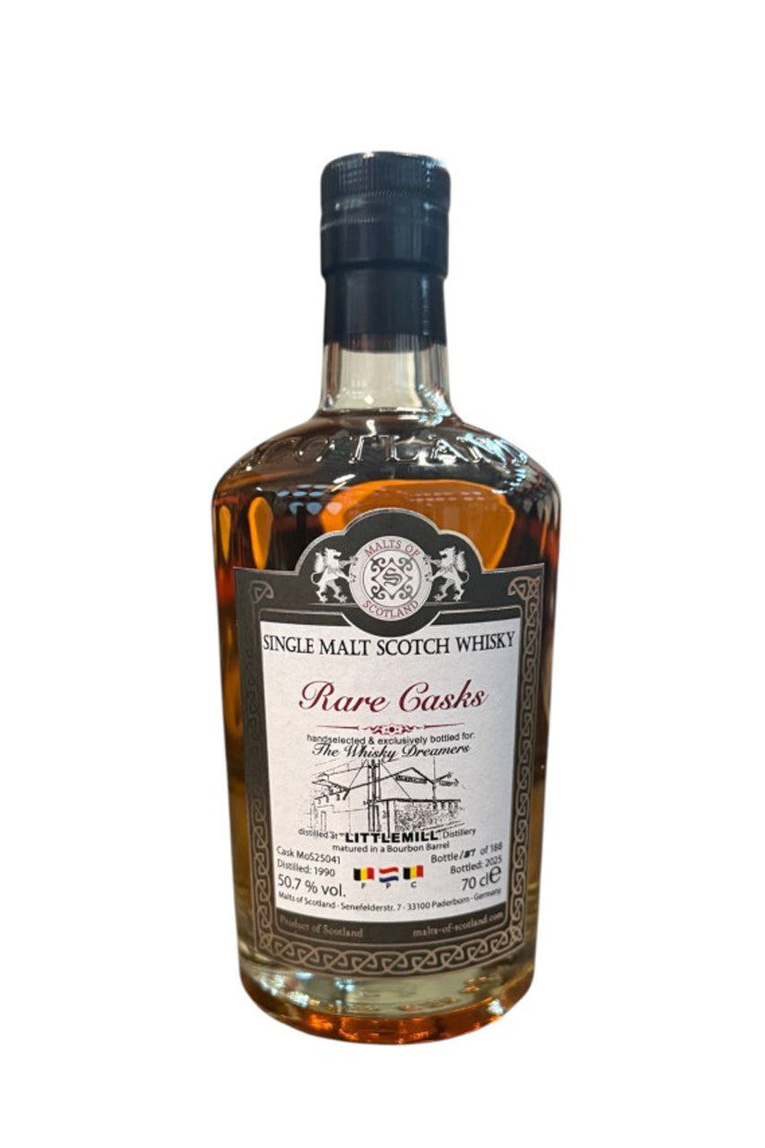 {SAMPLE} Malts of Scotland 1990 Littlemill 25 Year Old Single Cask Single Malt Scotch Whisky (15mL)