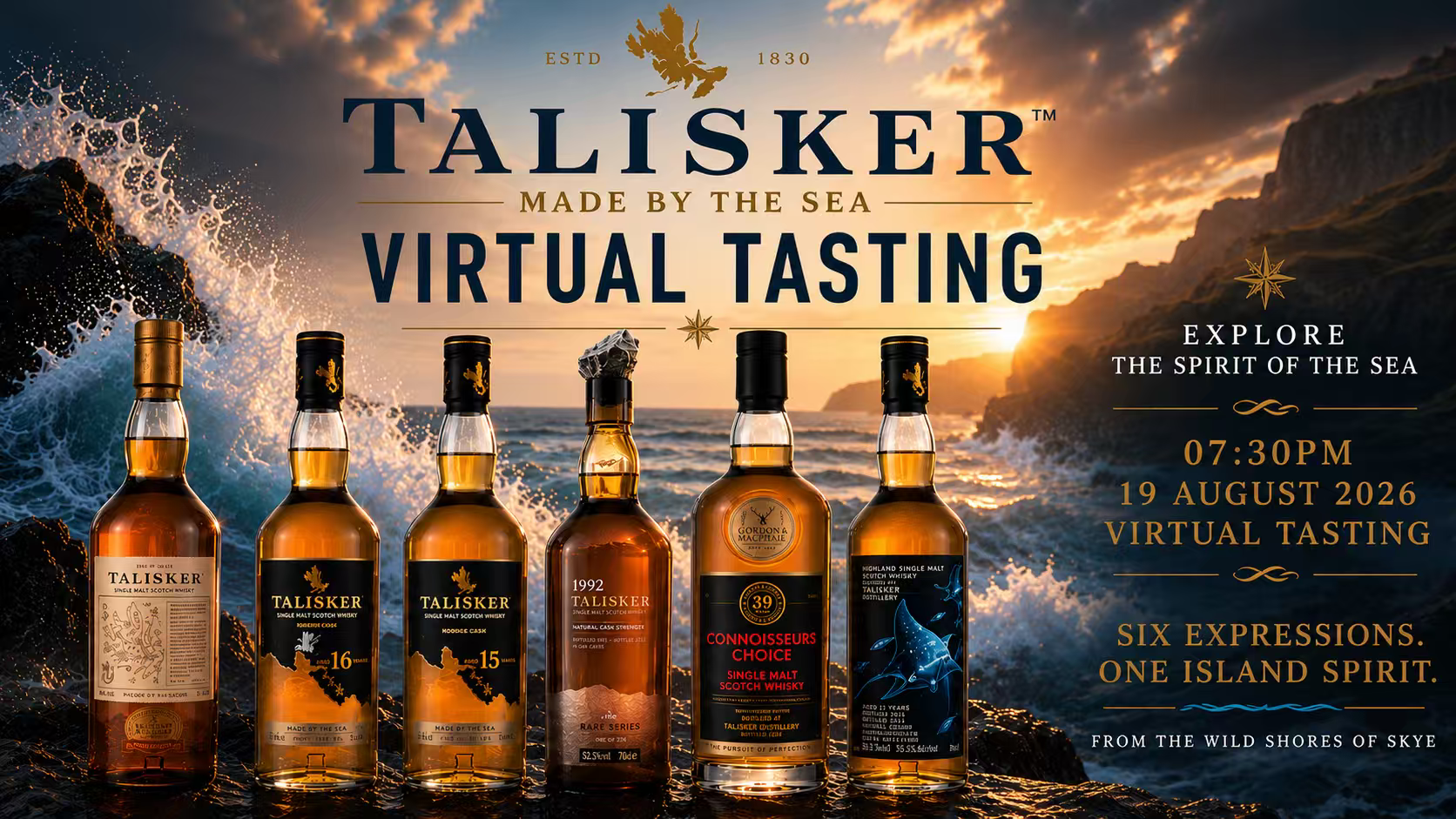 Talisker Through the Ages Wednesday 19th August - Virtual Tasting