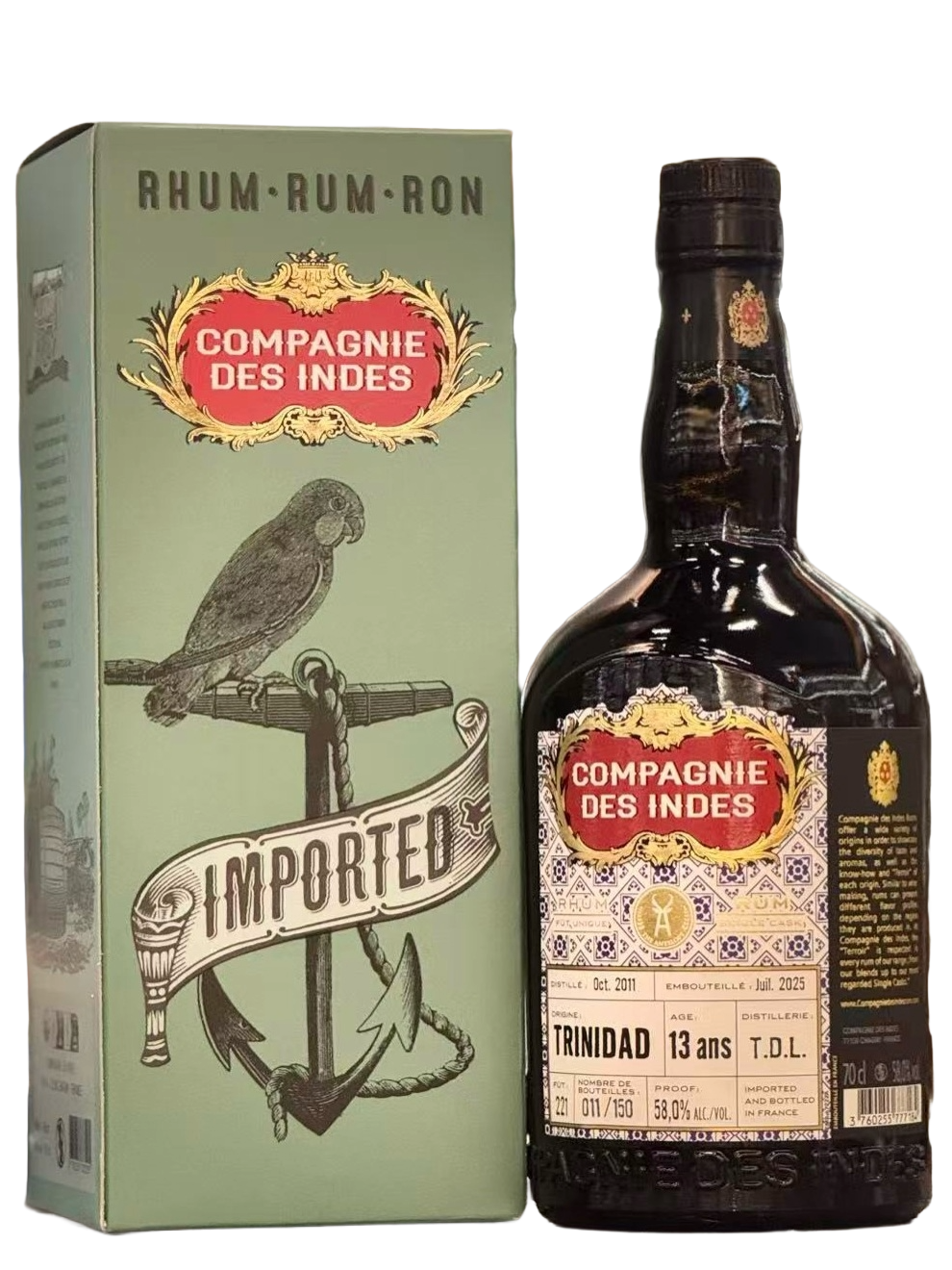 Compagnie des Indes For The Antelope 2011 TDL 13 Year Old Single Cask Trindad Rum
