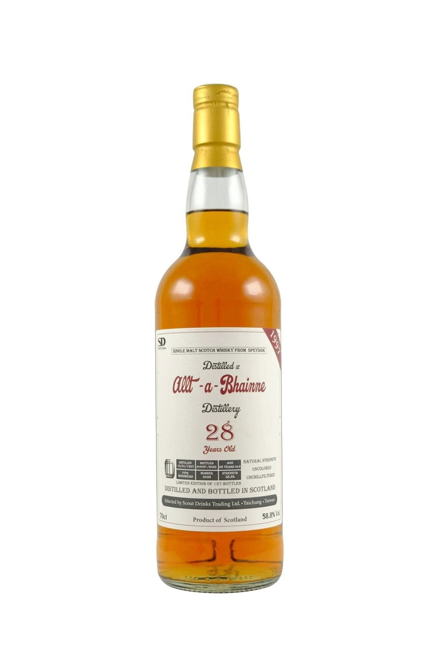 Allt-a-Bhainne 1997 28 Years (58.8%, Scout Drinks, C#3498)