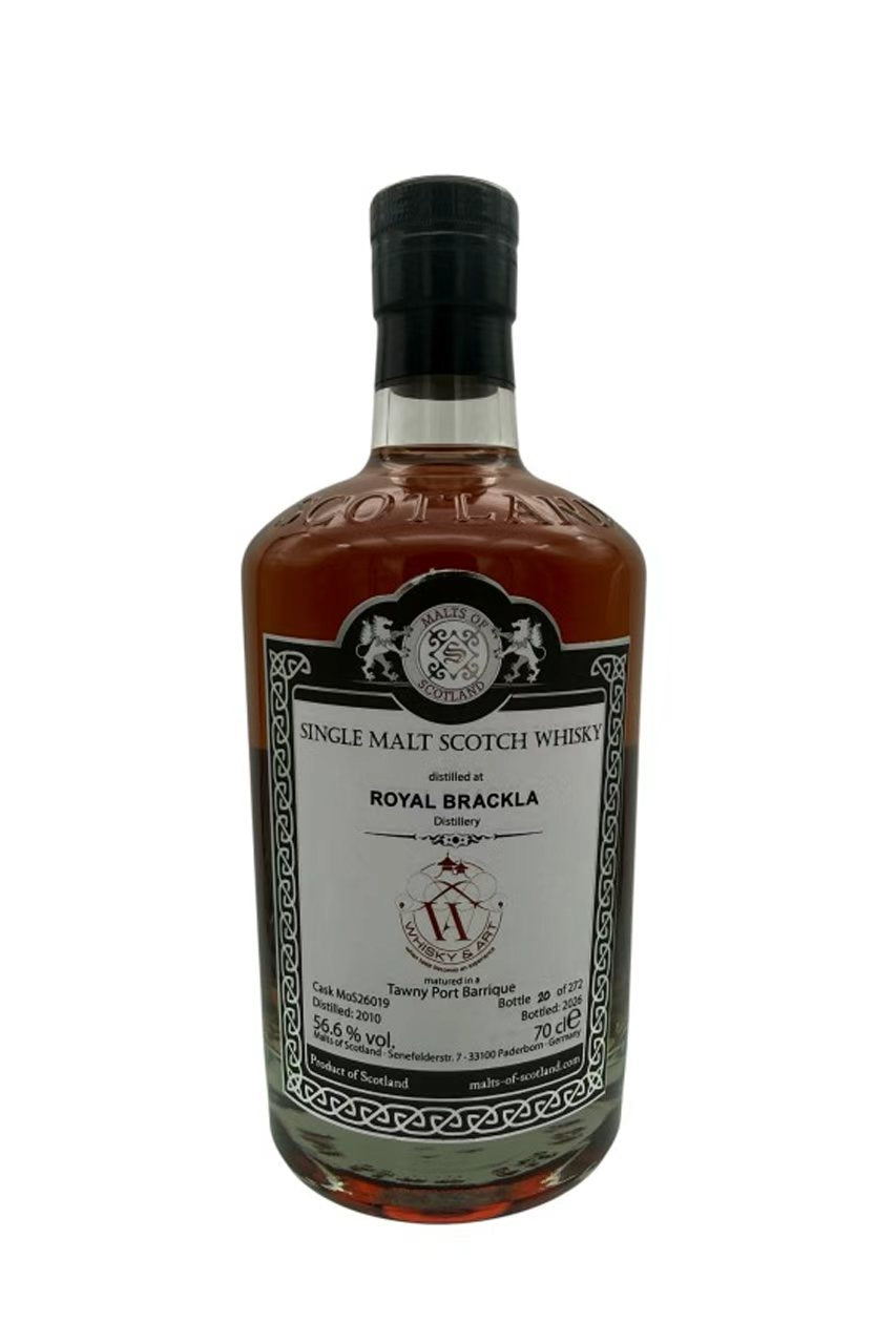 Malts of Scotland 2010 Royal Brackla 16 Year Old Single Cask Single Malt Scotch Whisky