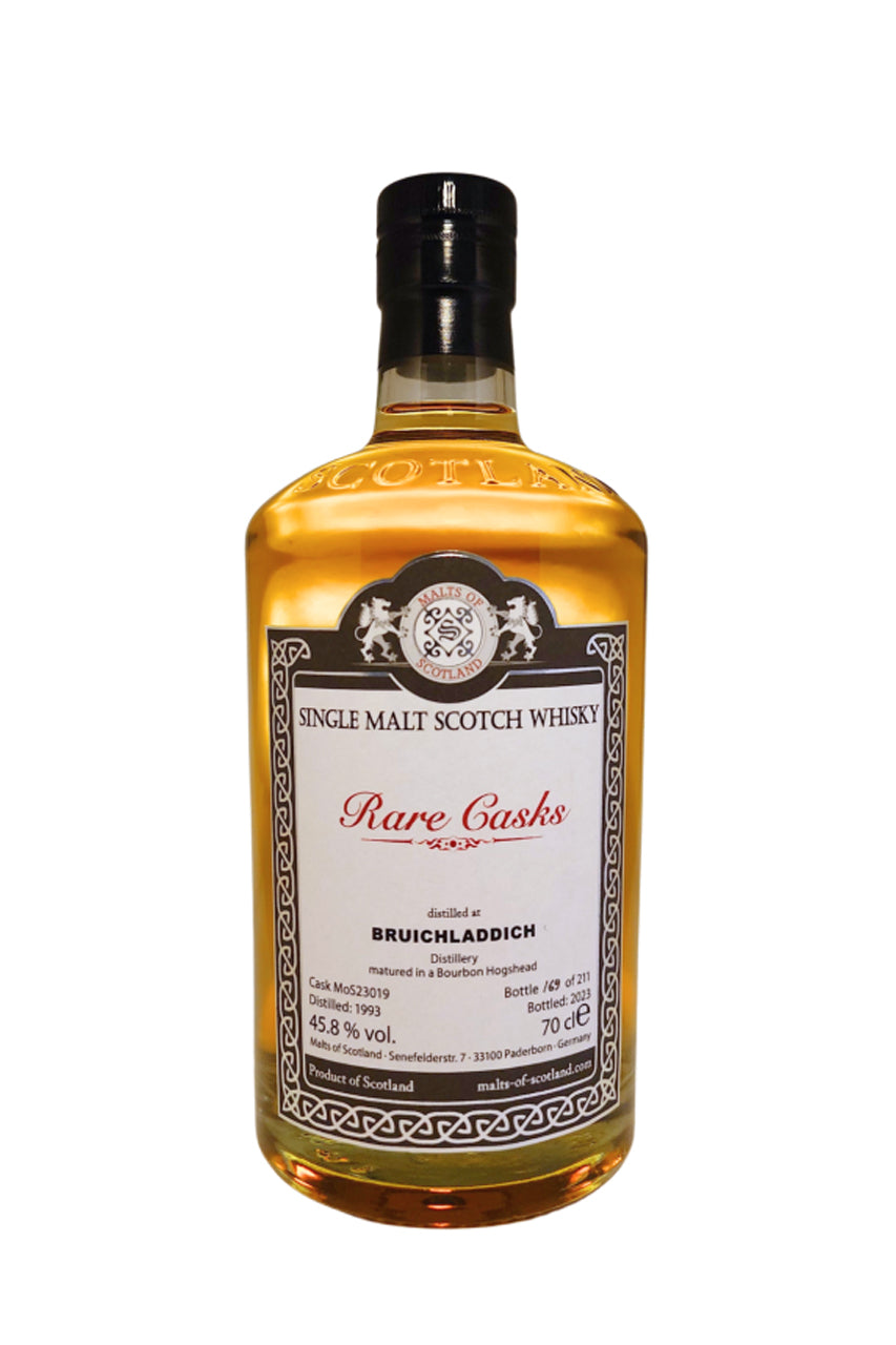 Malts of Scotland 1993 Bruichladdich 30 Year Old Single Cask Single Malt Scotch Whisky
