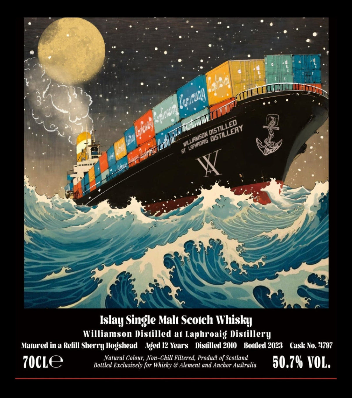 {SAMPLE) Anchor 2010 Williamson 12 Year Old Single Cask Single Malt Scotch Whisky (15mL)