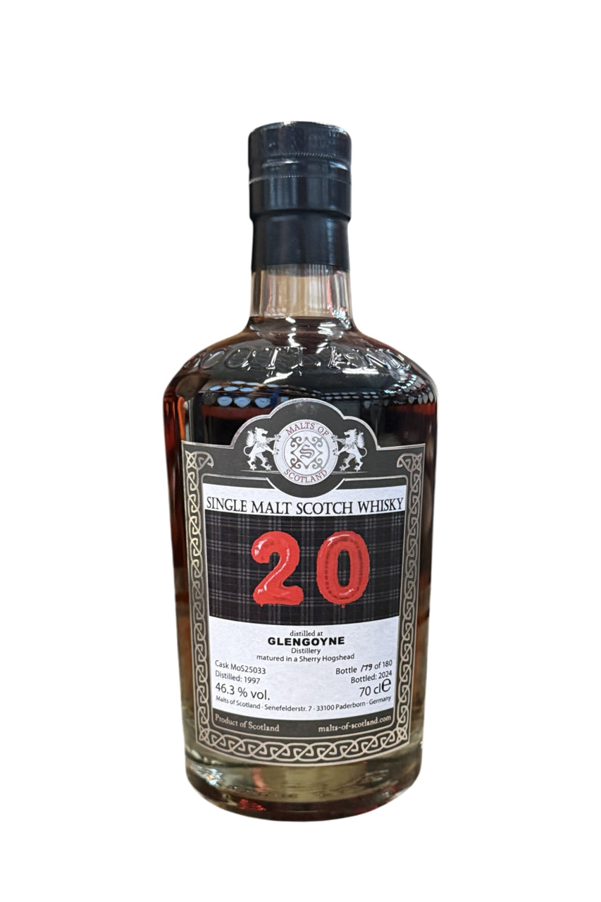 Pre-Sale Malts of Scotland 1997 Glengoyne 27 Year Old Single Cask Single Malt Scotch Whisky