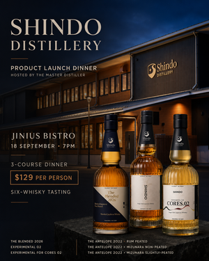 Meet the Maker (Sydney) - Shindo Distillery Dinner at Jinius (Friday 18th September)