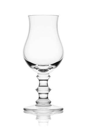 Amber Glass Ribbed Stemmed Crystal Tulip Tasting Glass - G410