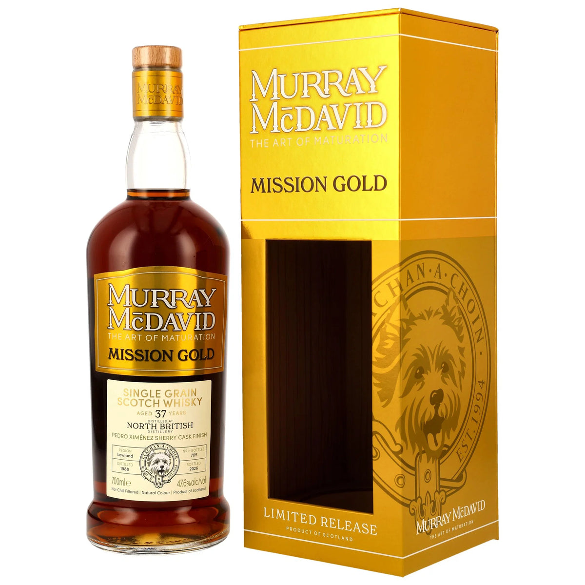 Murray McDavid 1988 North British 37 Year Old Single Grain Scotch Whisky