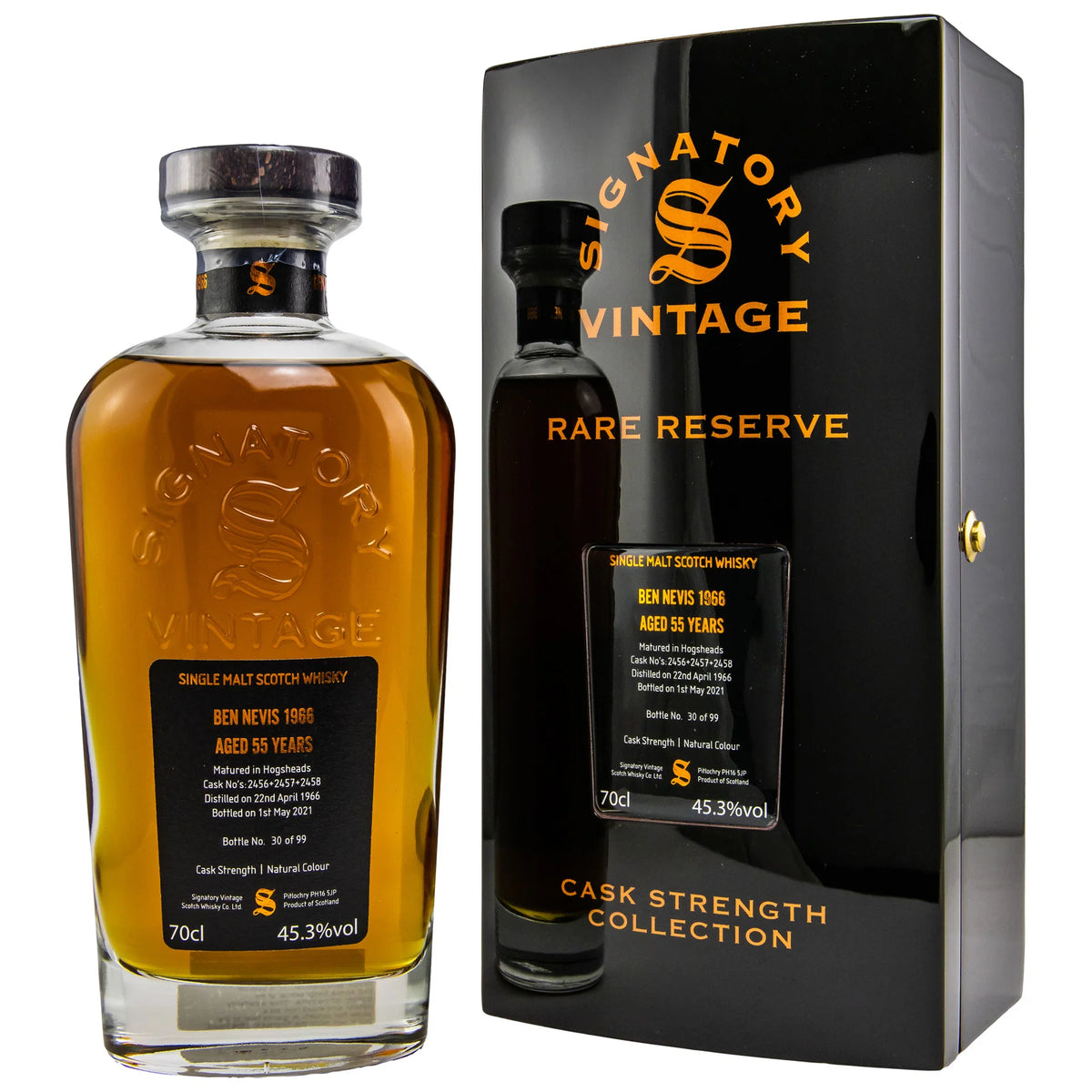 Signatory Vintage 1966 Ben Nevis Rare Reserve 55 Year Old Single Malt Scotch Whisky