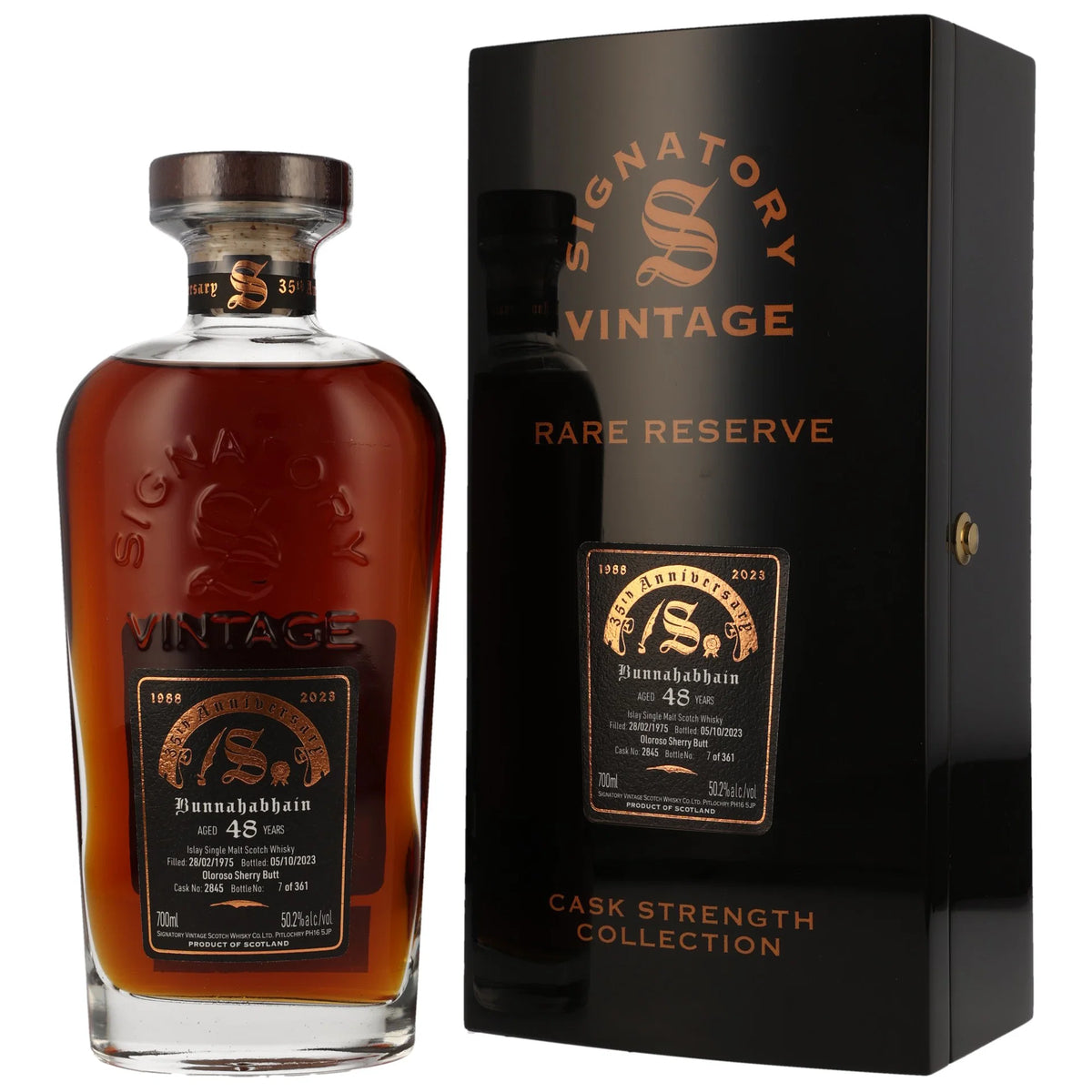 Signatory Vintage 1975 Bunnahabhain 48 Year Old Single Cask Single Malt Scotch Whisky