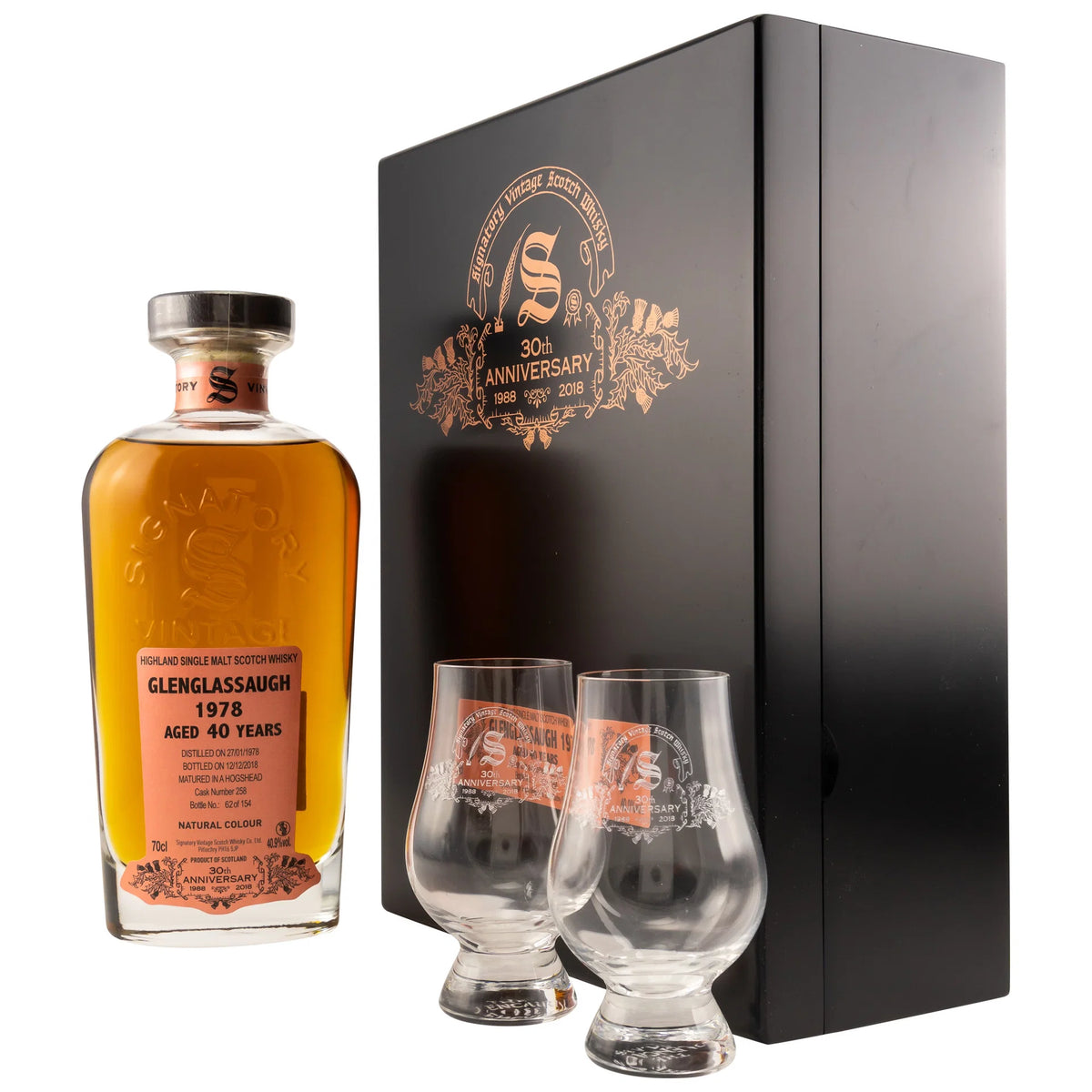 Signatory Vintage 1978 Glenglassaugh 40 Year Old Single Cask Single Malt Scotch Whisky