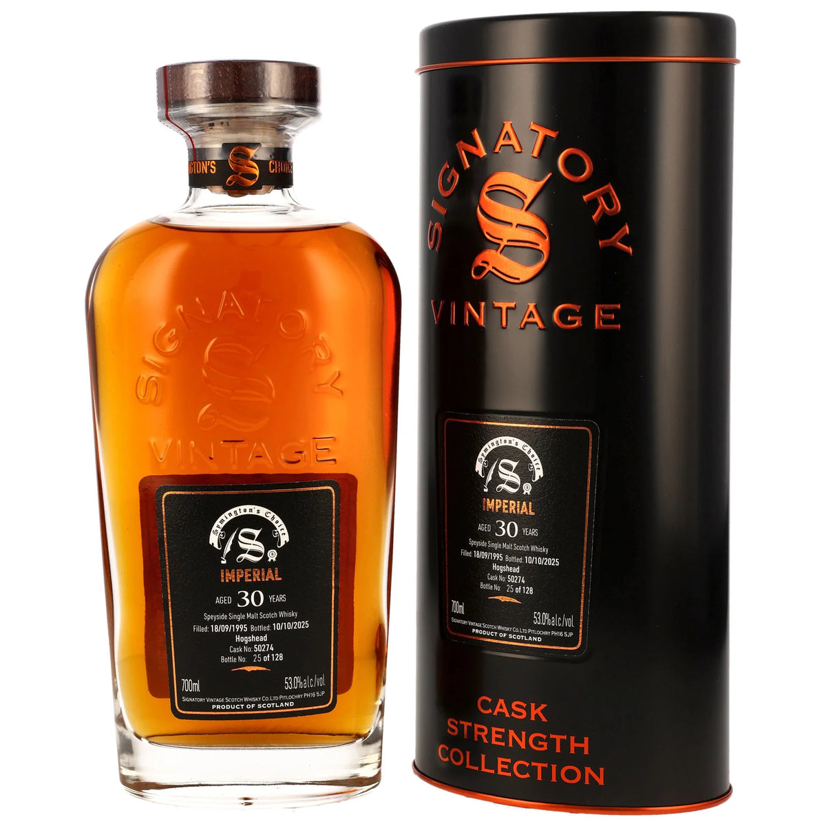 Signatory Vintage 1995 Imperial 30 Year Old Single Cask Single Malt Scotch Whisky