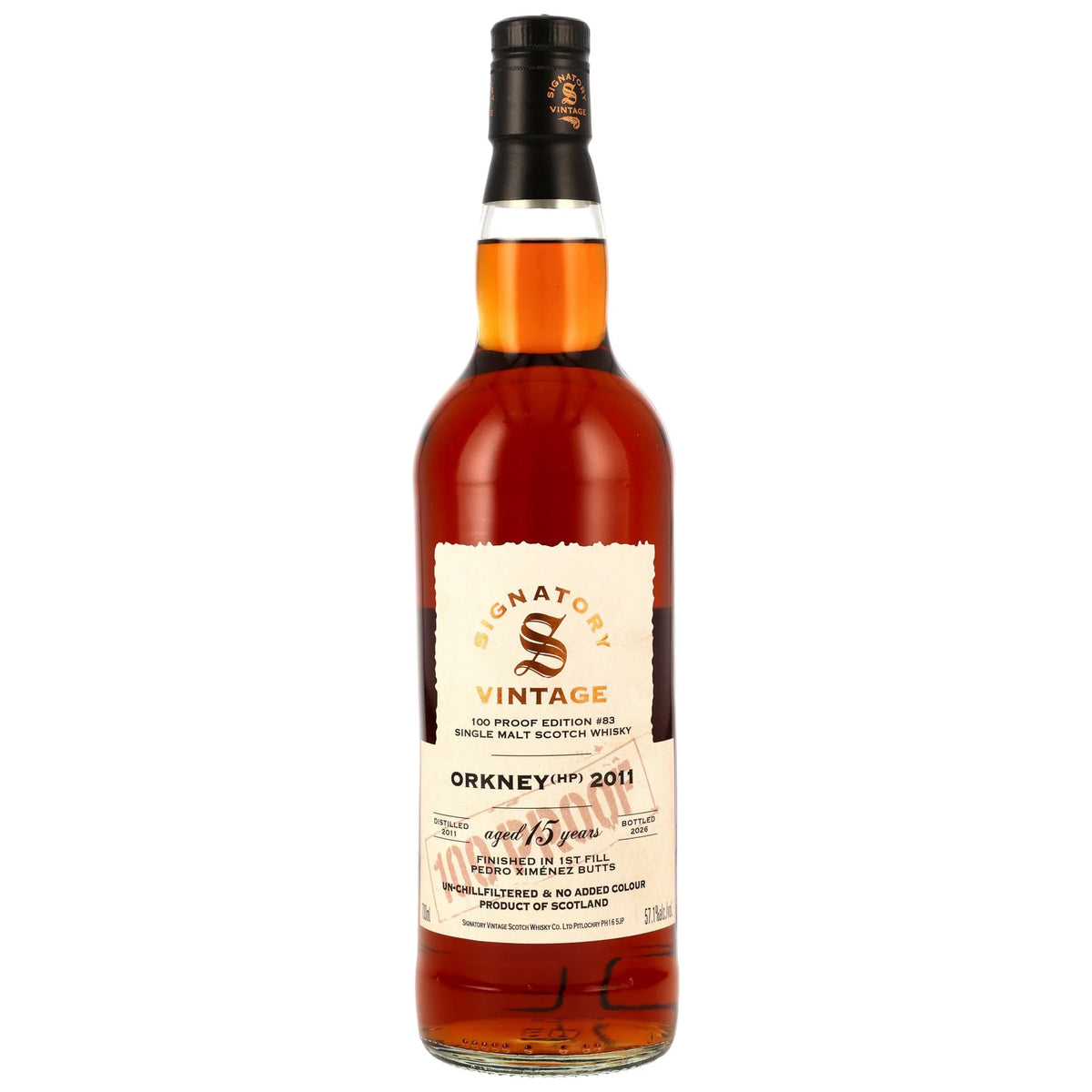Signatory Vintage 2011 Orkney (HP) 15 Year Old #83 Single Malt Scotch Whisky