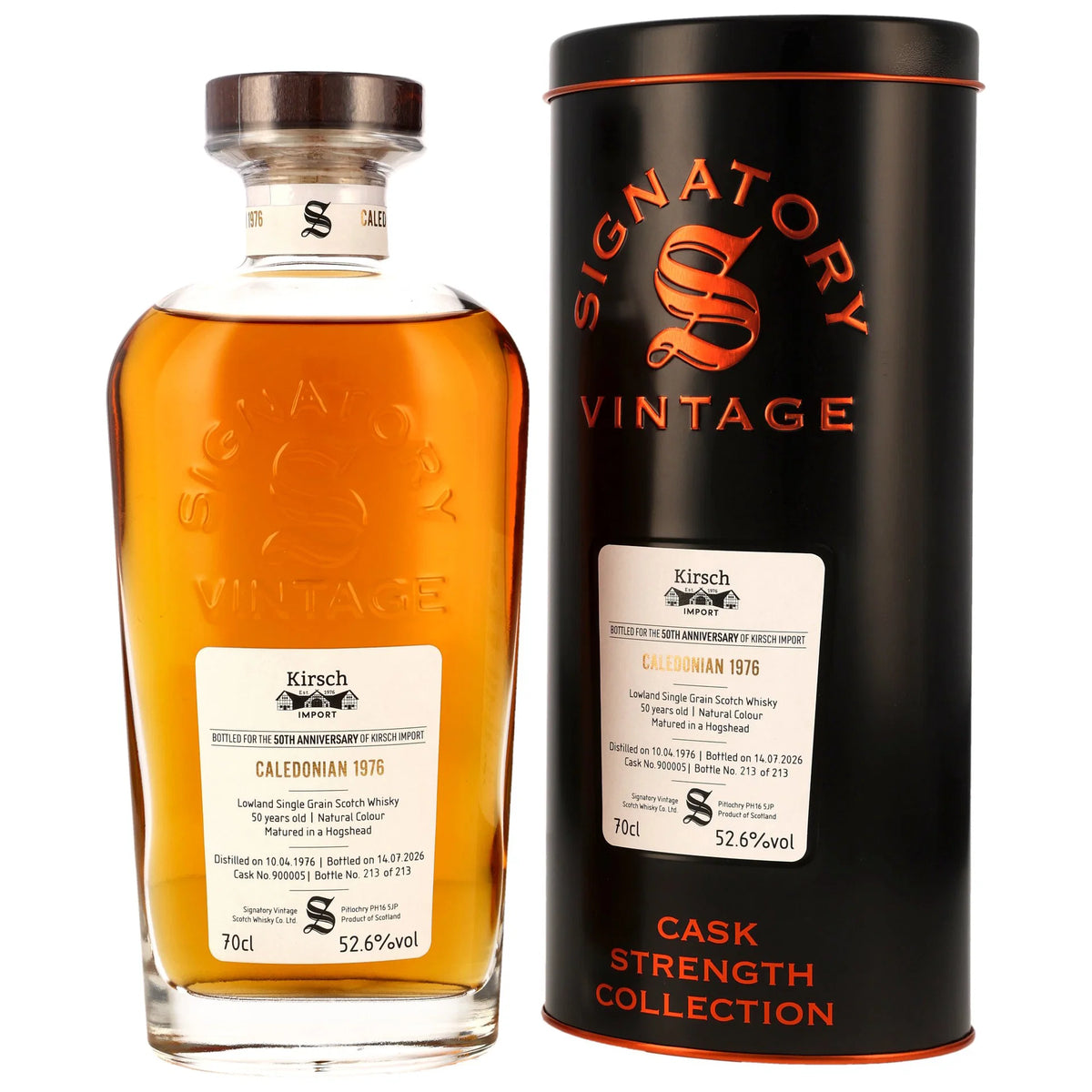 Signatory Vintage 1976 Caledonian 50 Year Old Single Grain Scotch Whisky