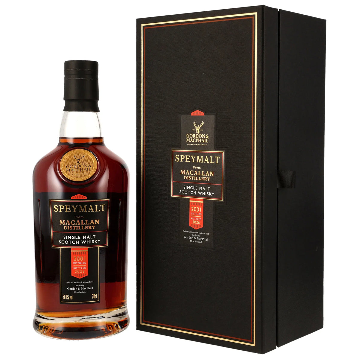 Gordon & Macphail 2001 Speymalt Macallan 25 Year Old Single Cask Single Malt Scotch Whisky