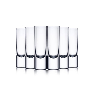 Amber Glass Crystal Shot Glass (40ml) - V100 (6 pack)