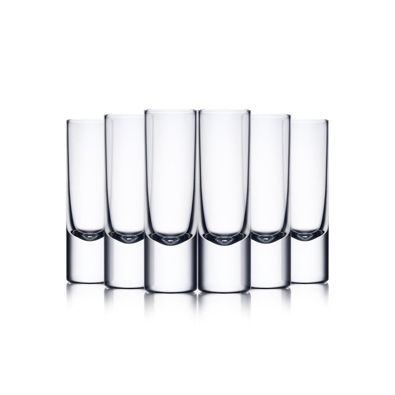 Amber Glass Crystal Shot Glass (40ml) - V100 (6 pack)