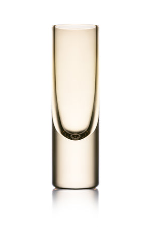 Amber Glass Gold Crystal Shot Glass (40ml) - V101 (6 pack)
