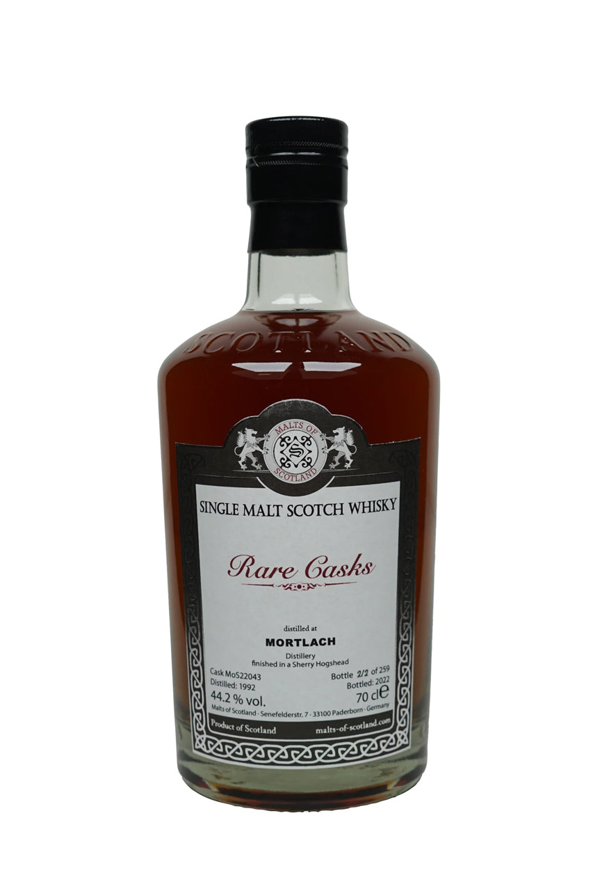 {SAMPLE} Malts of Scotland 1992 Mortlach 30 Year Old Single Cask Single Malt Scotch Whisky (15mL)