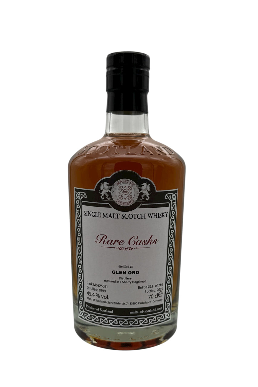{SAMPLE} Malts of Scotland 1999 Glen Ord 25 Year Old Single Cask Single Malt Scotch Whisky (15mL)