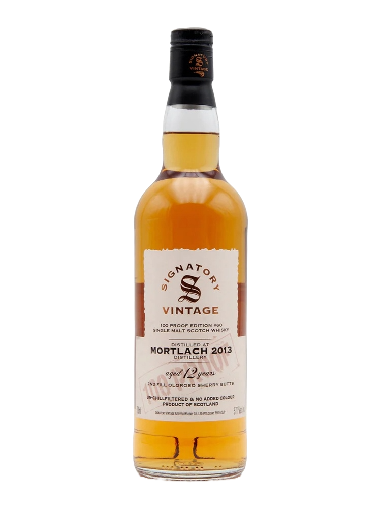 Signatory Vintage 100 Proof 2013 Mortlach 12 Year Old Single Malt Scotch Whisky