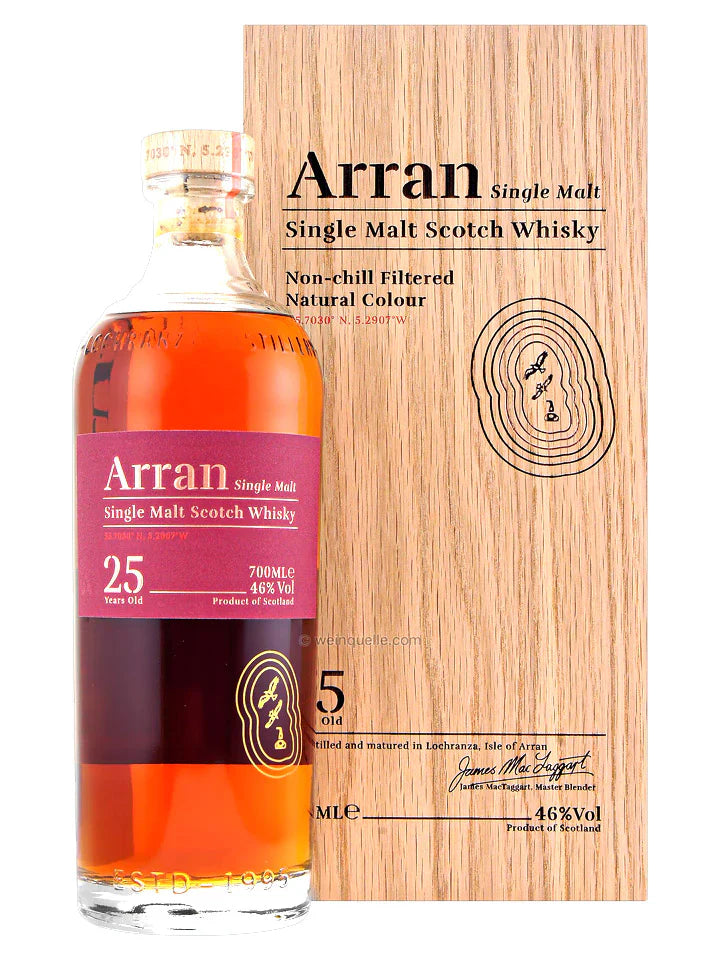 Arran 25 Year Old Single Malt Scotch Whisky